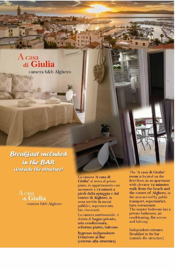 A Casa Di Giulia B&B Alghero Exteriör bild